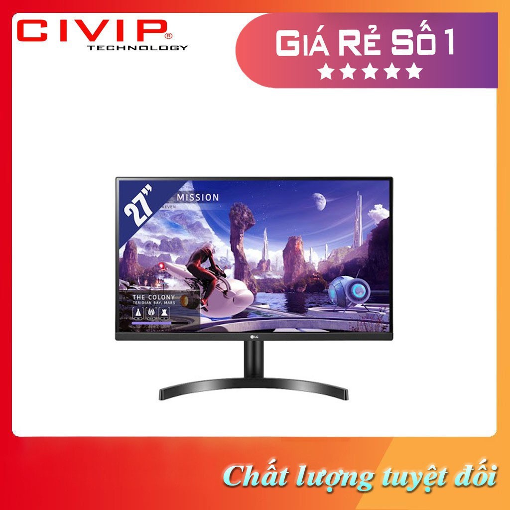 Màn hình LCD LG 27 " 27QN600-B QHD, IPS, viền mỏng - Hàng Chính Hãng