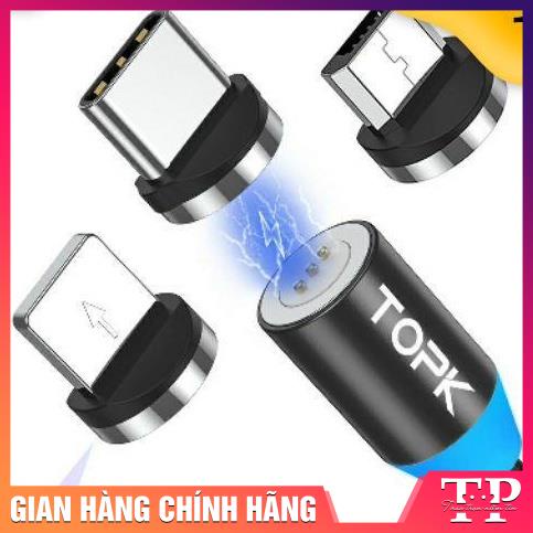 Cáp Sạc Nhanh Nam Châm TOPK Hỗ Trợ Các Dòng Máy 3A