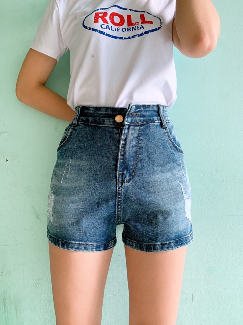 [60kg~95kg] QUẦN SHORT JEAN BIG SIZE LƯNG CAO, CO DÃN MẠNH 2670