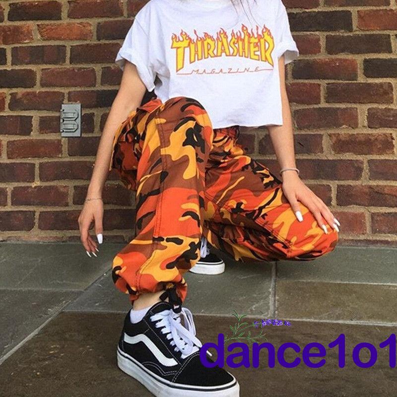 Quần lính Camou dài túi hộp thời trang cá tính phong cách độc đáo cho nữ | BigBuy360 - bigbuy360.vn