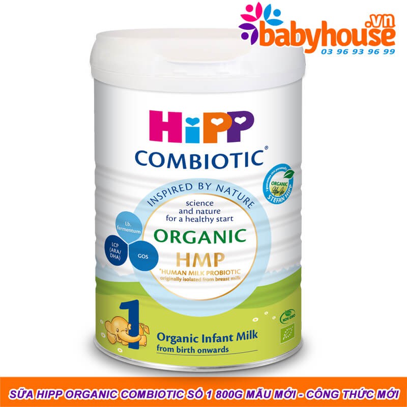 COMBO Sữa HiPP Combiotic SỐ 3 800G | MẪU MỚI | TÁCH TEM NẮP