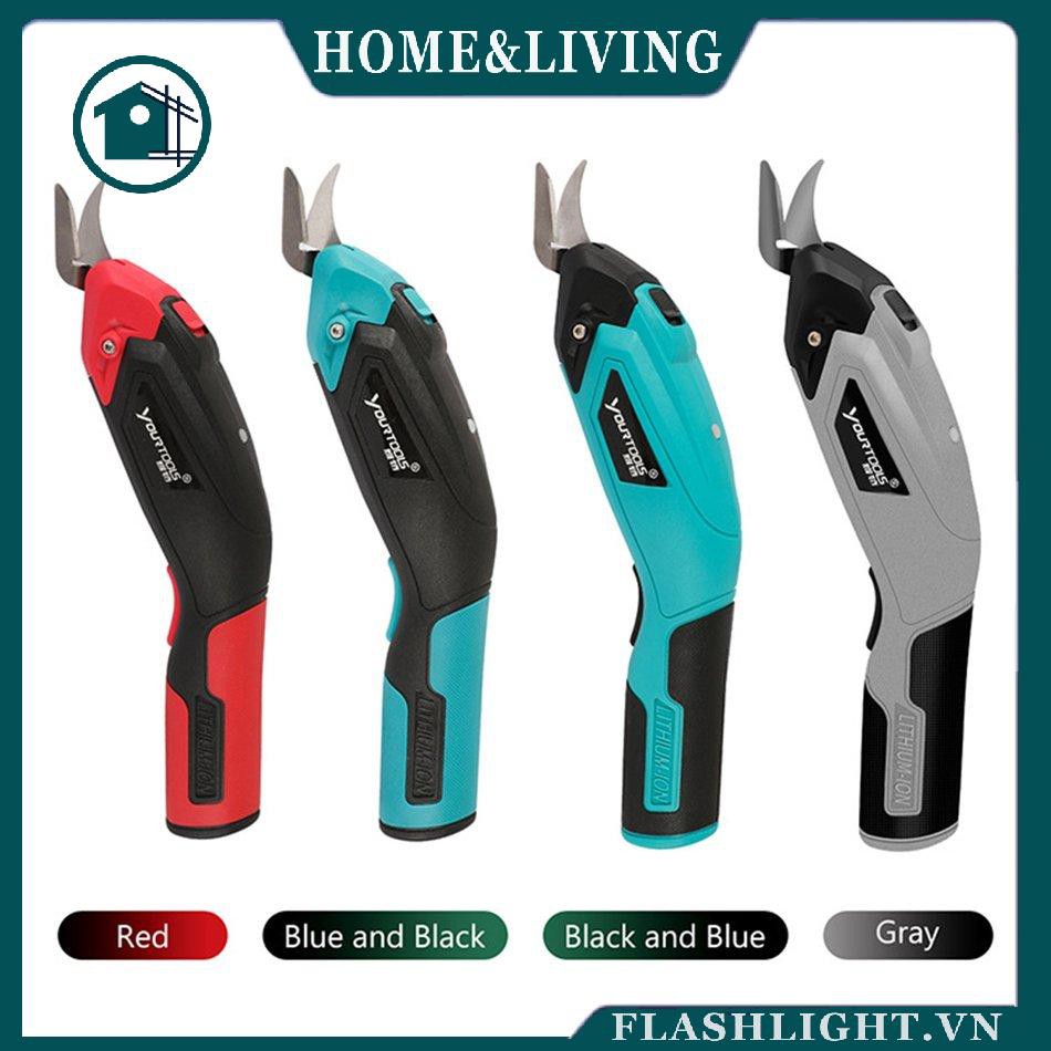 Cordless Electric Fabric Scissors HAWKFORCE Leather Cloth Sewing Scissor
