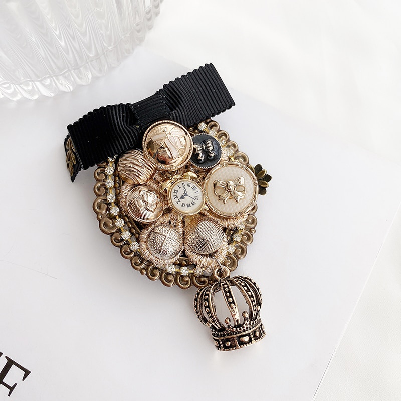 Trâm Cài Áo Hình Hoa Trà Đính Ngọc Trai Sang Trọng