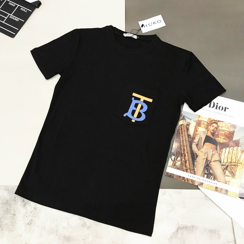 Áo thun nam cổ tròn, áo phông nam tay ngắn thêu chữ vải cotton không xù lông form chuẩn kiểu dáng Hàn Quốc thun lạnh