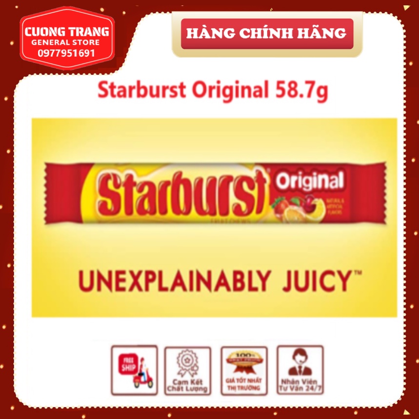 Kẹo viên thanh Starburst Original 58.7g