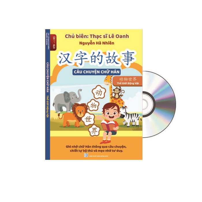 Sách - Câu Chuyện Chữ Hán – Thế Giới Động Vật + DVD tài liệu