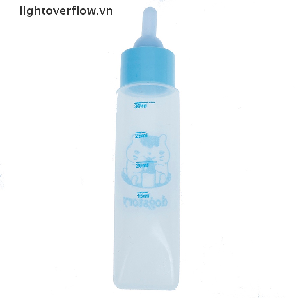 Bình Sữa Silicon 30ml Gắn Núm Ti Giả Nhỏ Cho Thú Cưng / Hamster / Mèo Cưng