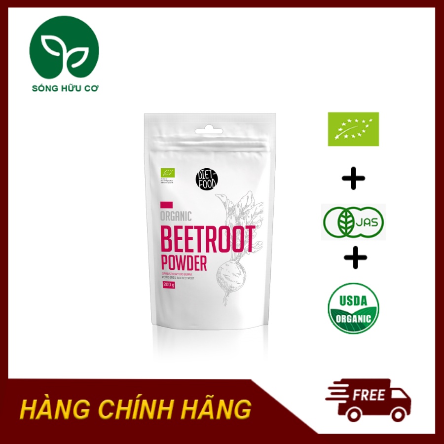 Bột Củ Dền Hữu Cơ Nguyên Chất Bổ Máu, Tạo Màu 200g Diet Food