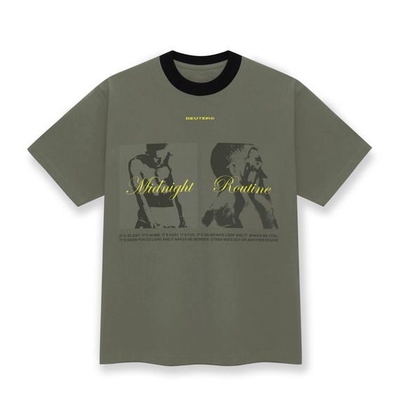 Áo thun nam ngắn tay Beuter MR Olive T-Shirt màu olive | BigBuy360 - bigbuy360.vn