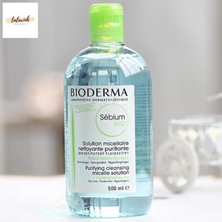 Nước Tẩy Trang Bioderma H2O 500ml Créaline Hồng, Sébium Xanh [BẢN NỘI ĐỊA PHÁP]