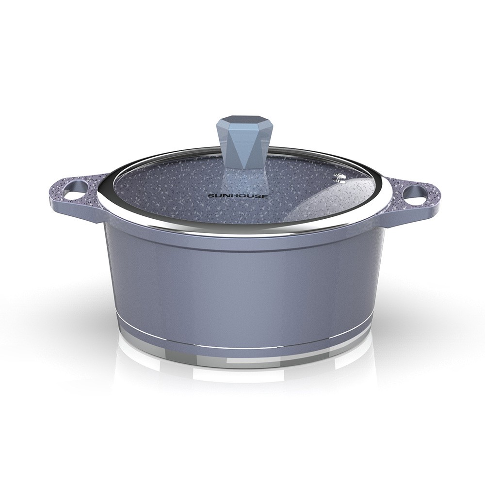 Bộ nồi vân đá đáy từ Sunhouse SHG2003MMA