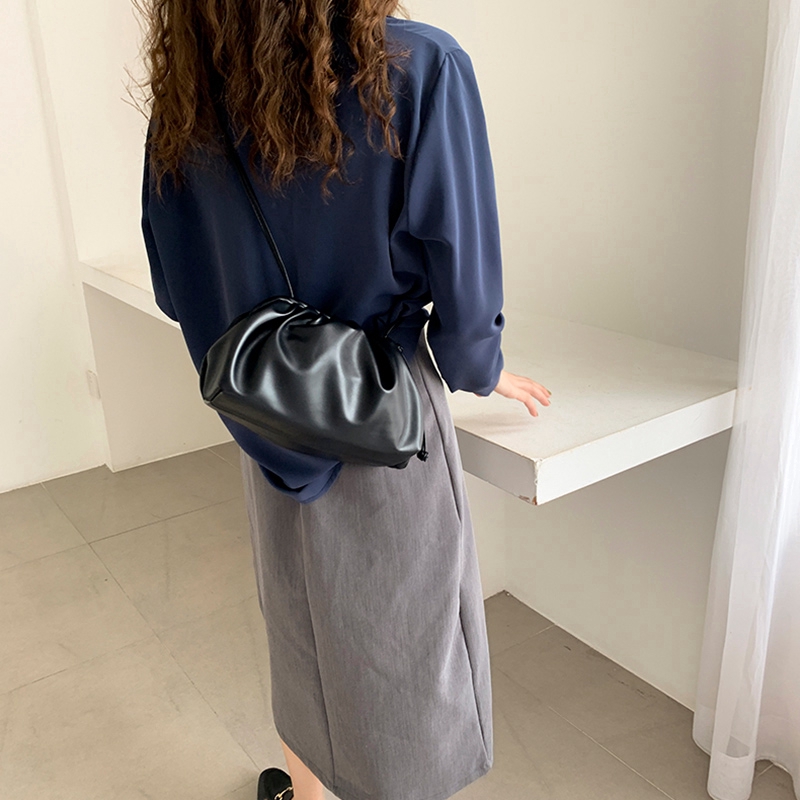 Túi tote IELGY đeo chéo xếp ly thời trang cho nữ