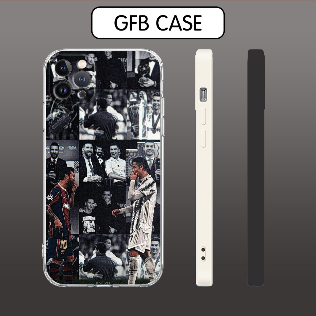 Ốp lưng GFB Ronaldo Vs Messi pro 13 11 12 promax 7 8 plus xs X Xr FOO20220414