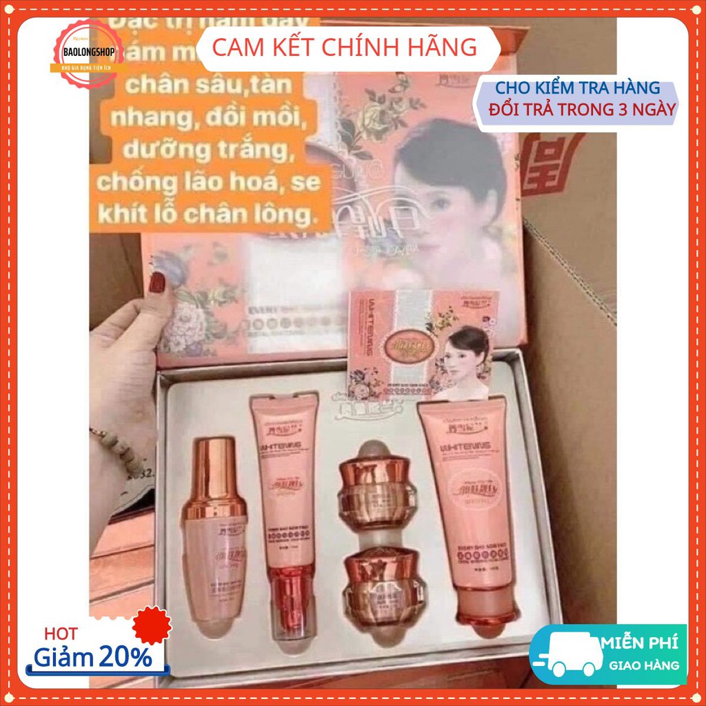 freeship Bộ hoàng cung cam  chính hãng (giành cho chị nào da nám nặng, nám chân sâu và nám lâu năm)