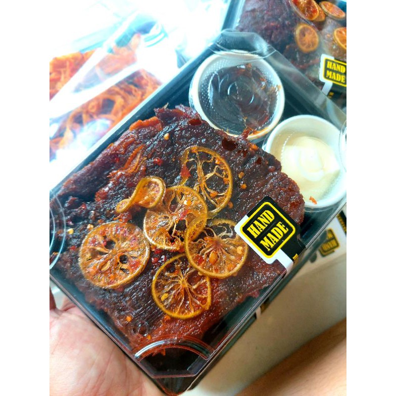 KHÔ BÒ MỀM ĐẶC SẢN SỐT CHANH KÈM BƠ SATE | BigBuy360 - bigbuy360.vn