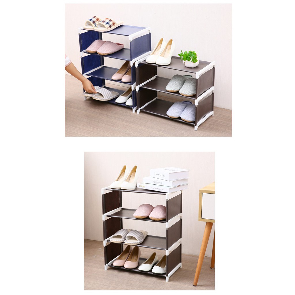 KỆ VẢI ĐỂ GIÀY DÉP 3, 4 TẦNG THÔNG MINH
