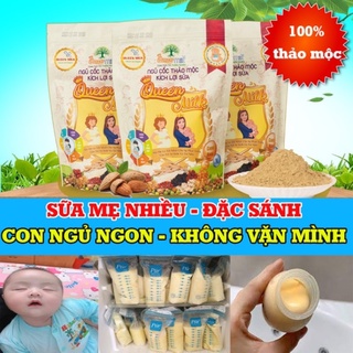 Ngũ cốc queen milk gọi sữa về sau 3-5 ngày sử dụng, 2 gói sữa về tràn trễ, lợi sữa cho con - thon gọn cho mẹ, gói 400gr