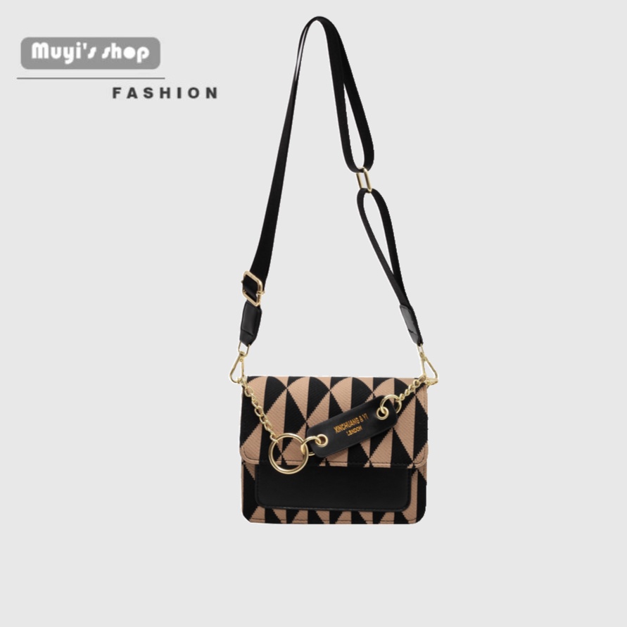 Túi Đeo Chéo Hình Vuông Nhỏ jacquard Hàng Mới Dành Cho Bạn Nữ