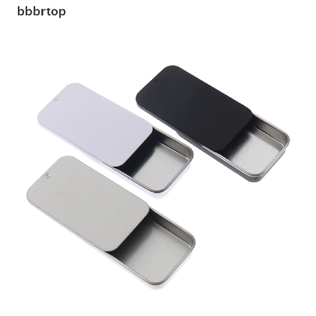 Hộp thiếc mini hình chữ nhật đựng son môi/kem/đồ trang sức