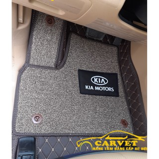 Thảm lót sàn da cao cấp kèm thảm rối chống bẩn dành cho xe Kia Sedona