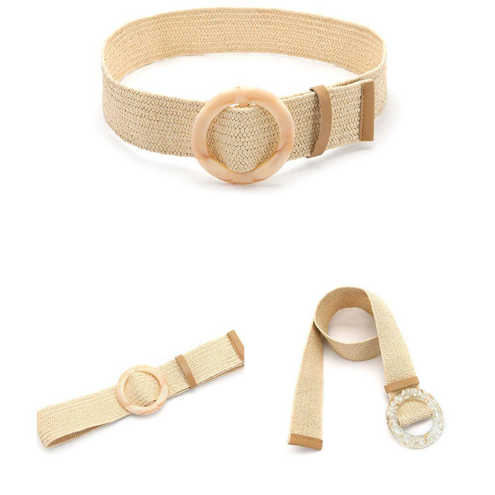 Dây Thắt Lưng Sợi Rơm Phong Cách Bohemia Mùa Hè Cho Nữ WMES15H