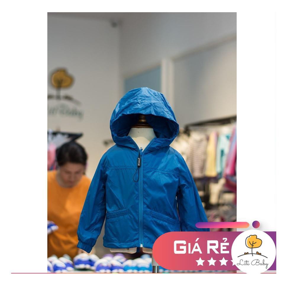 Áo gió thêu hình có túi đeo LITIBABY size 2-8T.X19