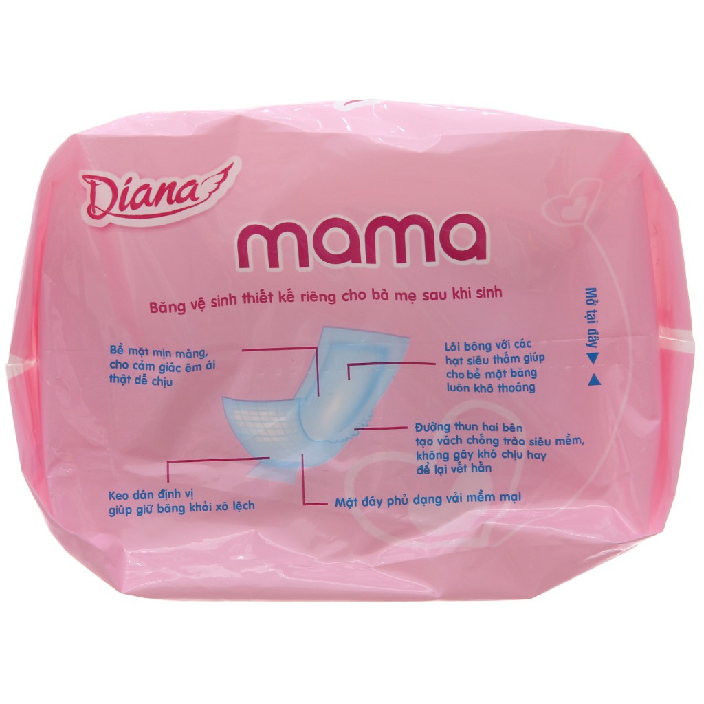 Băng Vệ Sinh Diana Mama Gói 12 Miếng (Dùng cho bà mẹ sau khi sinh)