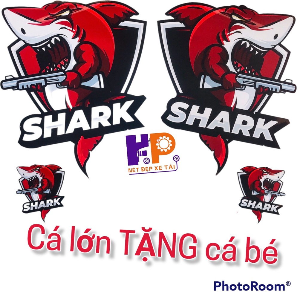 - Tem CÁ MẬP LỚN  Xe Tải XE Ô TÔ, XE HƠI   - Mua 1 Tặng 1