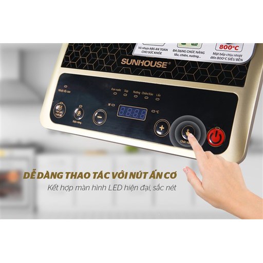 BẾP HỒNG NGOẠI CƠ SUNHOUSE SHD6010 - chính hãng