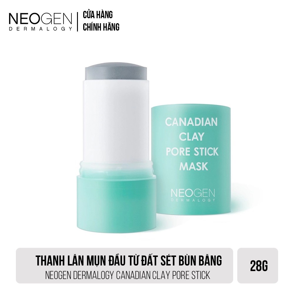 Date T5/2024 - Thanh Lăn Mụn Đầu Đen Từ Đất Sét Bùn Băng Neogen Dermalogy Canadian Clay Pore Stick 28g