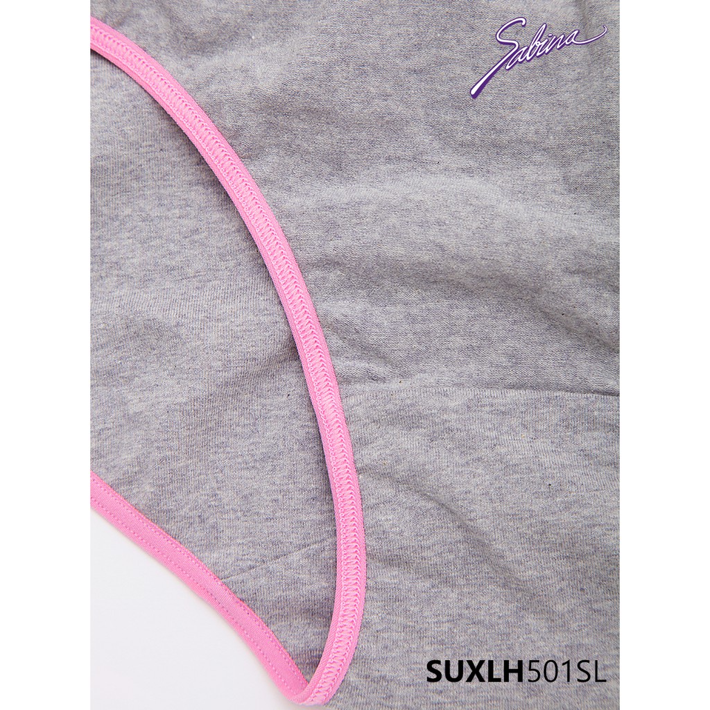 Combo Áo Lót Mút Vừa Và Quần Đồng Bộ Xám Viền Hồng Phối Hoa Văn Ano Collection By Sabina SBXLH501SL+SUXLH501SL | BigBuy360 - bigbuy360.vn