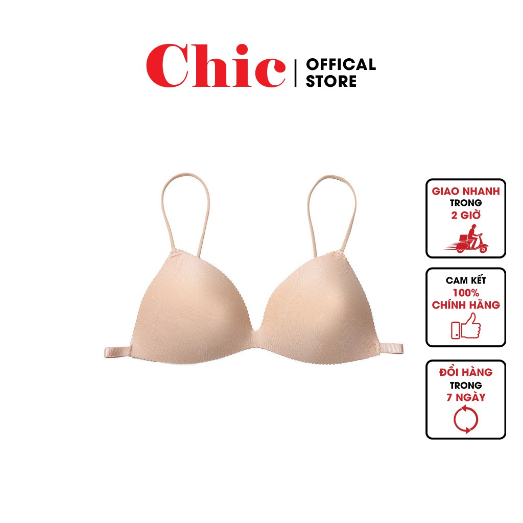 Áo Ngực CBT1BRA13 Áo Bra Su Đúc Hàng Loại 1 CHIC Dây Mảnh Cài Sau Cực Hot Siêu Thoải Mái Mỏng (Freesize 45-65kg)