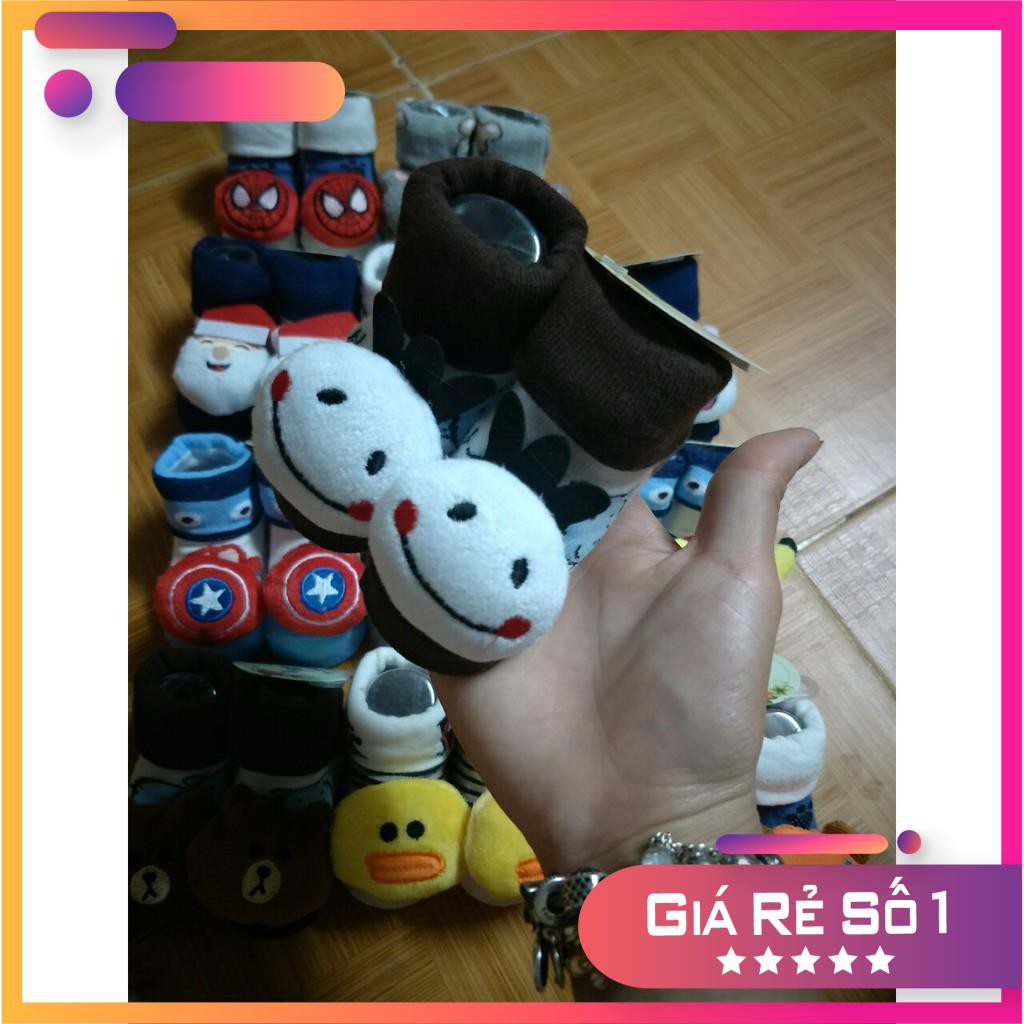 [ SIÊU KHUYẾN MẠI ] Combo 3 đôi tất 3D hình thú cho bé từ sơ sinh 0 -18 tháng