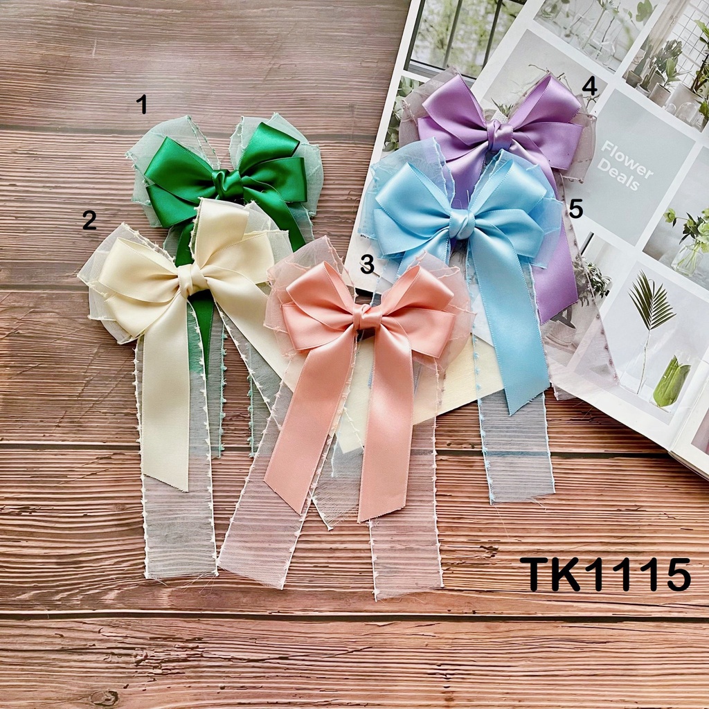 KẸP NƠ PHỐI XOAN - HÀNG THIẾT KẾ