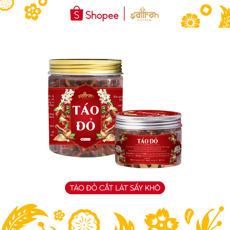 [Gift] Trà táo đỏ cắt lát sây khô