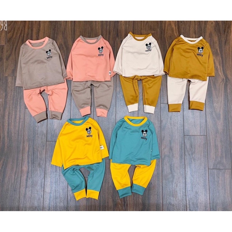 Set Mickey thêu 3 chi tiết