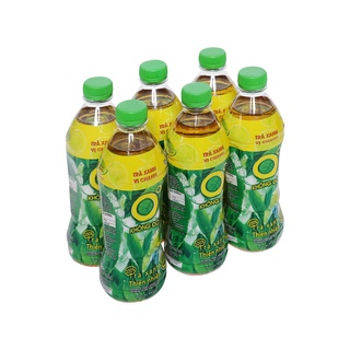 Lốc 6 chai trà xanh 0 độ 455ml