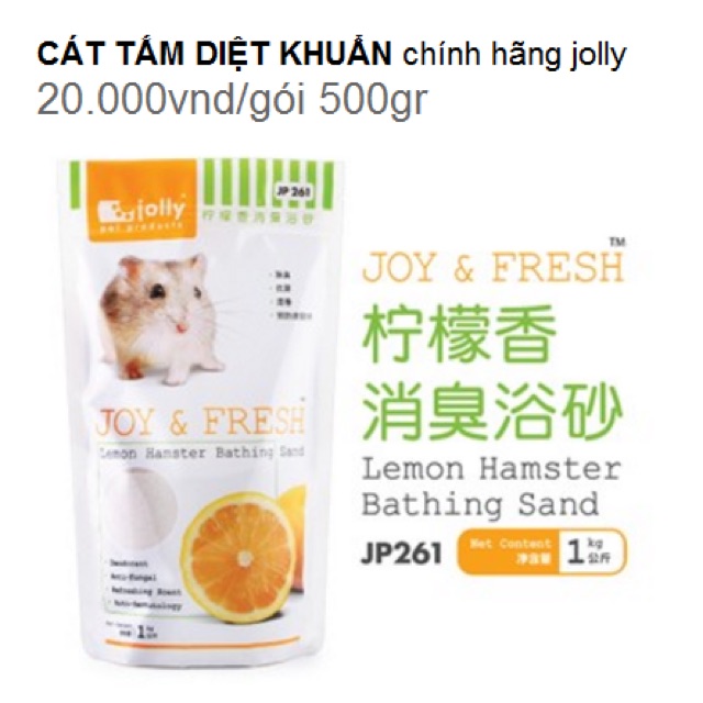 CÁT TẮM HAMSTER DIỆT KHUẨN JOLLY