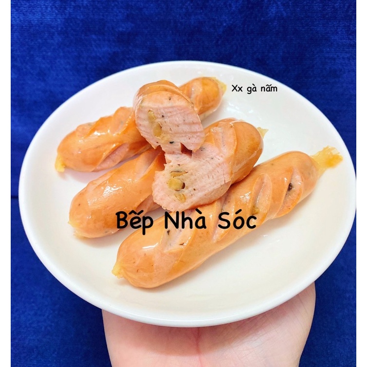 Xúc xích gà nấm eatclean/healthy 500gr