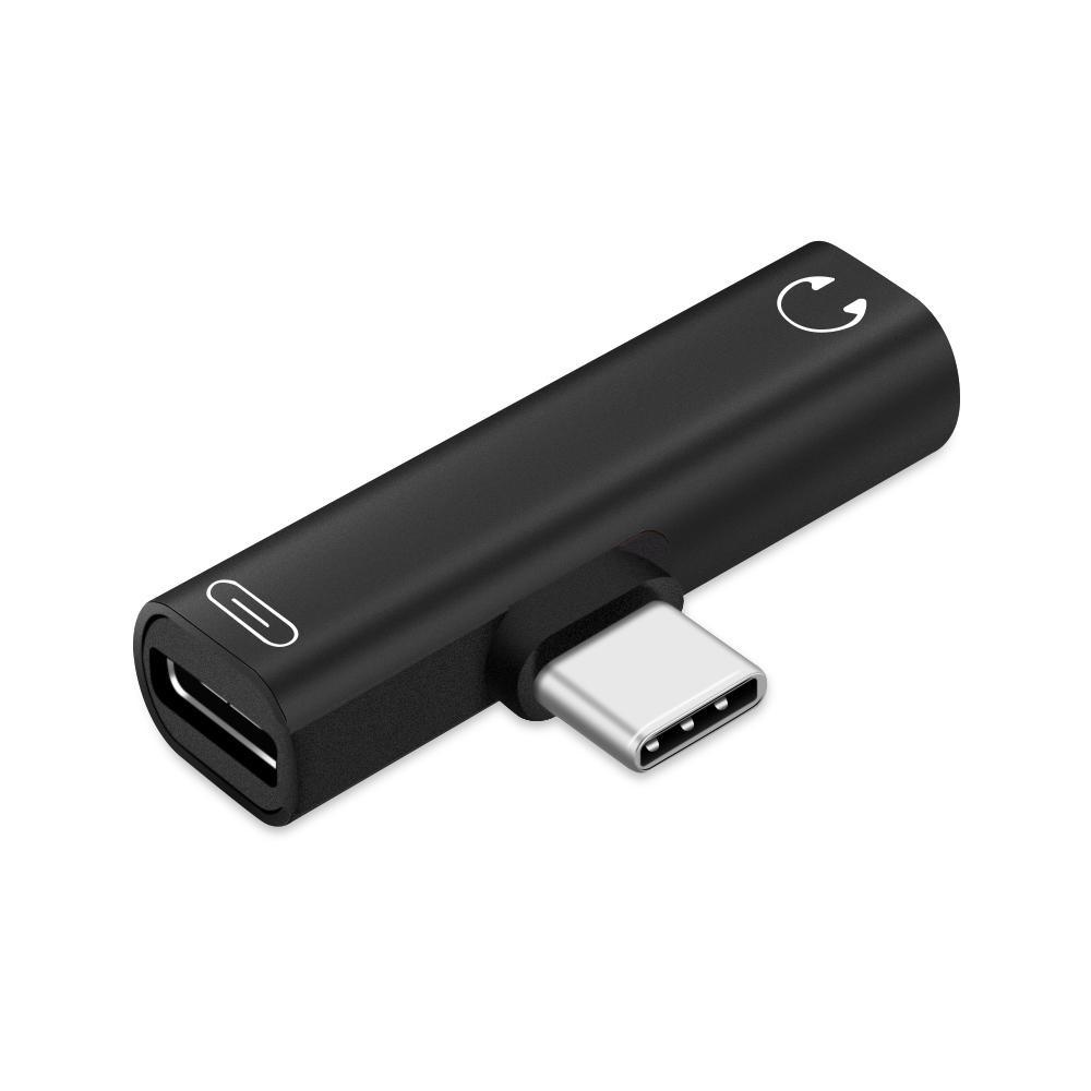 SHOUKEY Đầu Chia Cổng Type-C Sang Cổng USB 3.5mm Cho Samsung S10 S9 Huawei Mate20