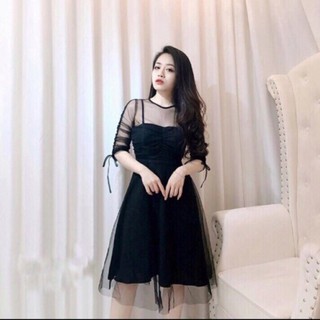 Đầm lưới xoè dự tiệc siêu xinh