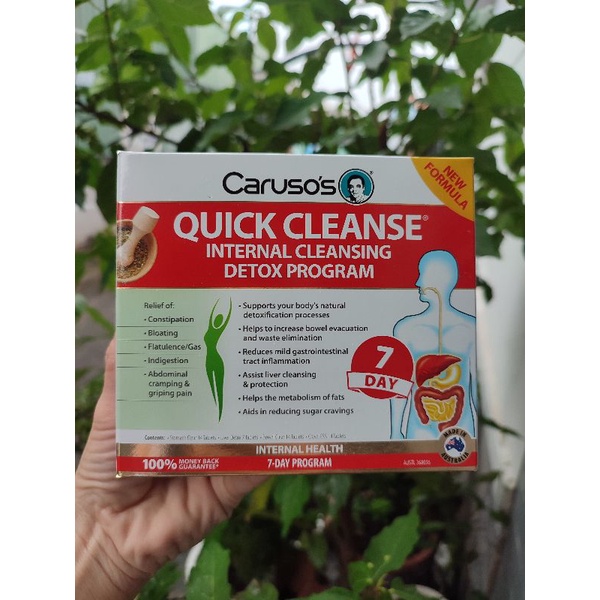 Liệu trình thải độc cơ thể 7 ngày của Úc - Carusos Quick Cleanse Internal Cleansing