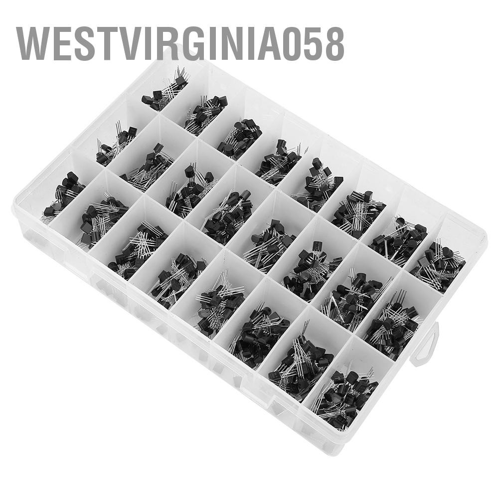 Westvirginia058 Westvirginia058 840pcs NPN PNP TO-92 2N2222A-BC558 Transistor Assortment DIY Kit