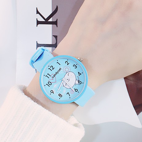 Đồng hồ thời trang nữ dây cao su mặt thú xinh Candycat PKHRCAT001 (Đường kính mặt: 36 mm) | BigBuy360 - bigbuy360.vn