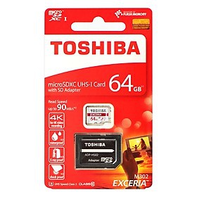 THẺ NHỚ MicroSD TOSHIBA 8GB/16GB/32GB/64GB 90MB/S - BOX ĐỎ