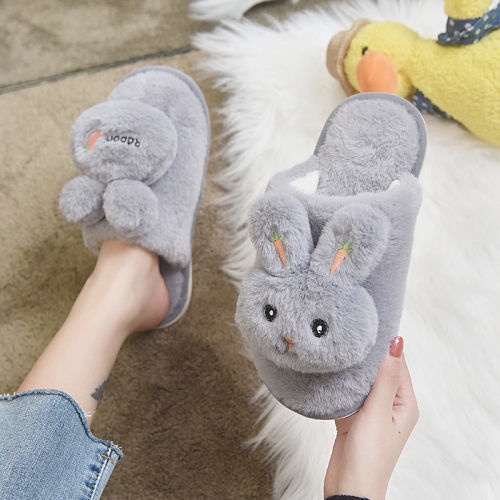 Dép cotton đi trong nhà mùa đông ấm áp chống trượt cho cặp đôi