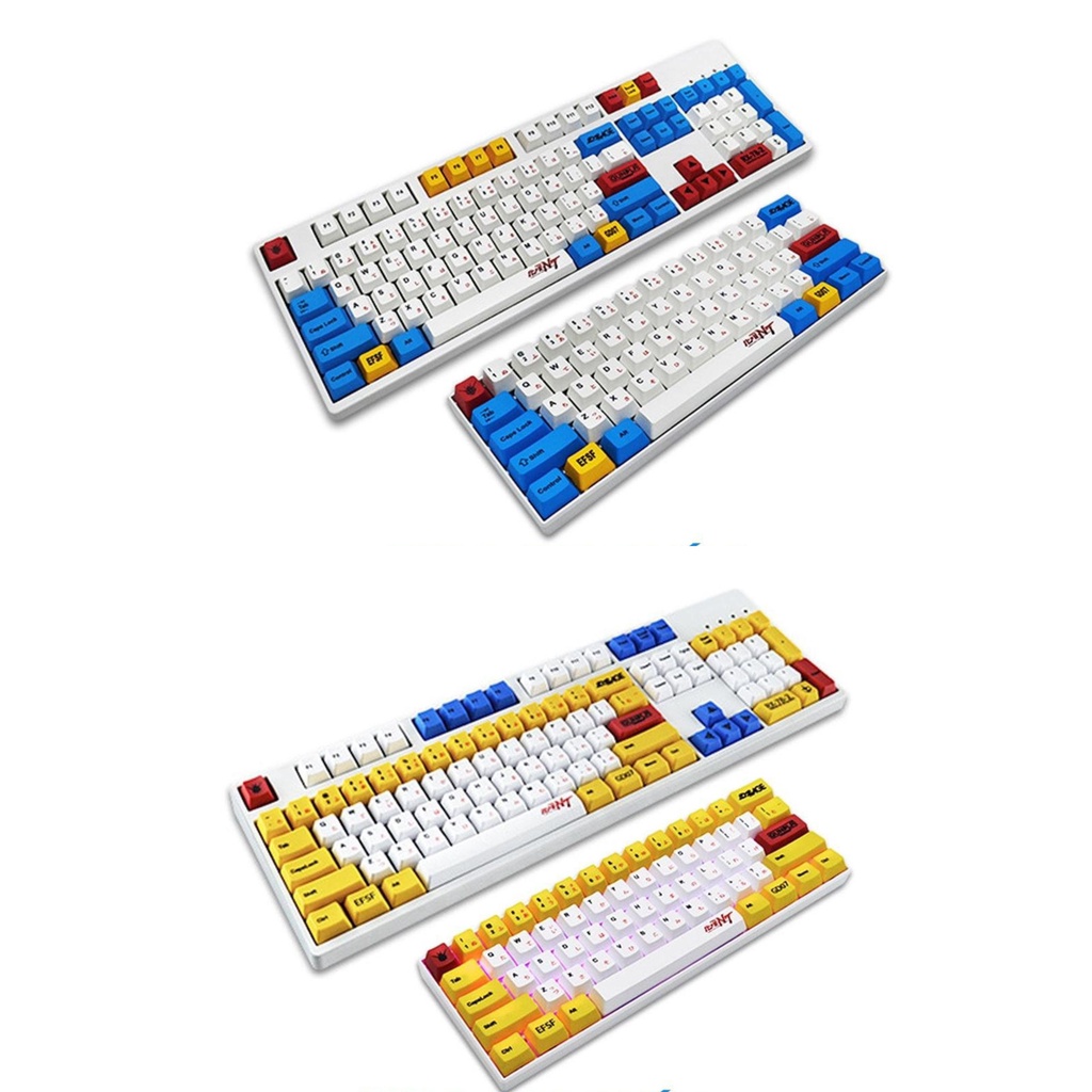 Keycap Gundam Original nhựa PBT cao cấp, Profile OEM, in Dye Sub 123 Nút cho bàn phím cơ