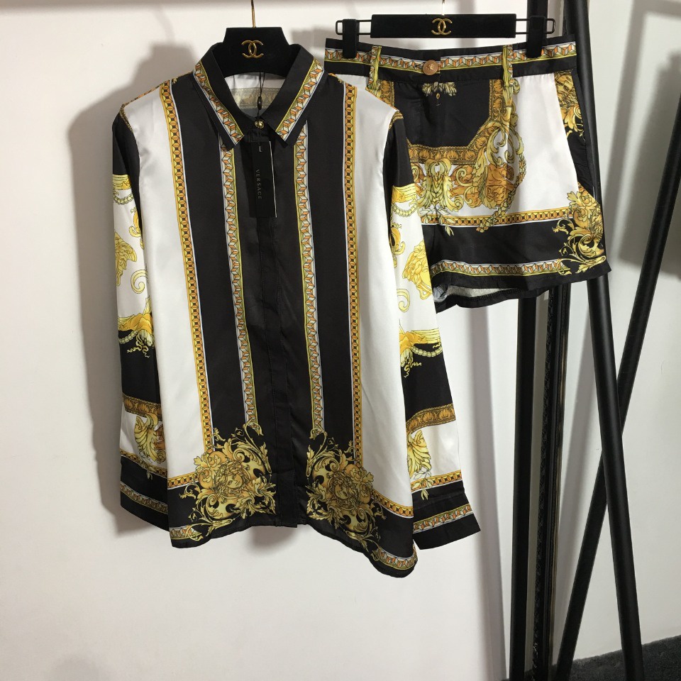 Set áo váy nứ thời trang cao cấp Versace thiết kế sang trọng, thời thượng