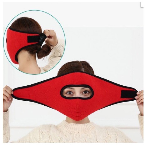 Mẫu Mới - Khẩu Trang Ninja Lót Nỉ Siêu Ấm