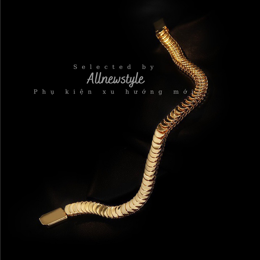 Vòng tay thép chuỗi xếp mạnh mẽ có khóa đóng Allnewstyle